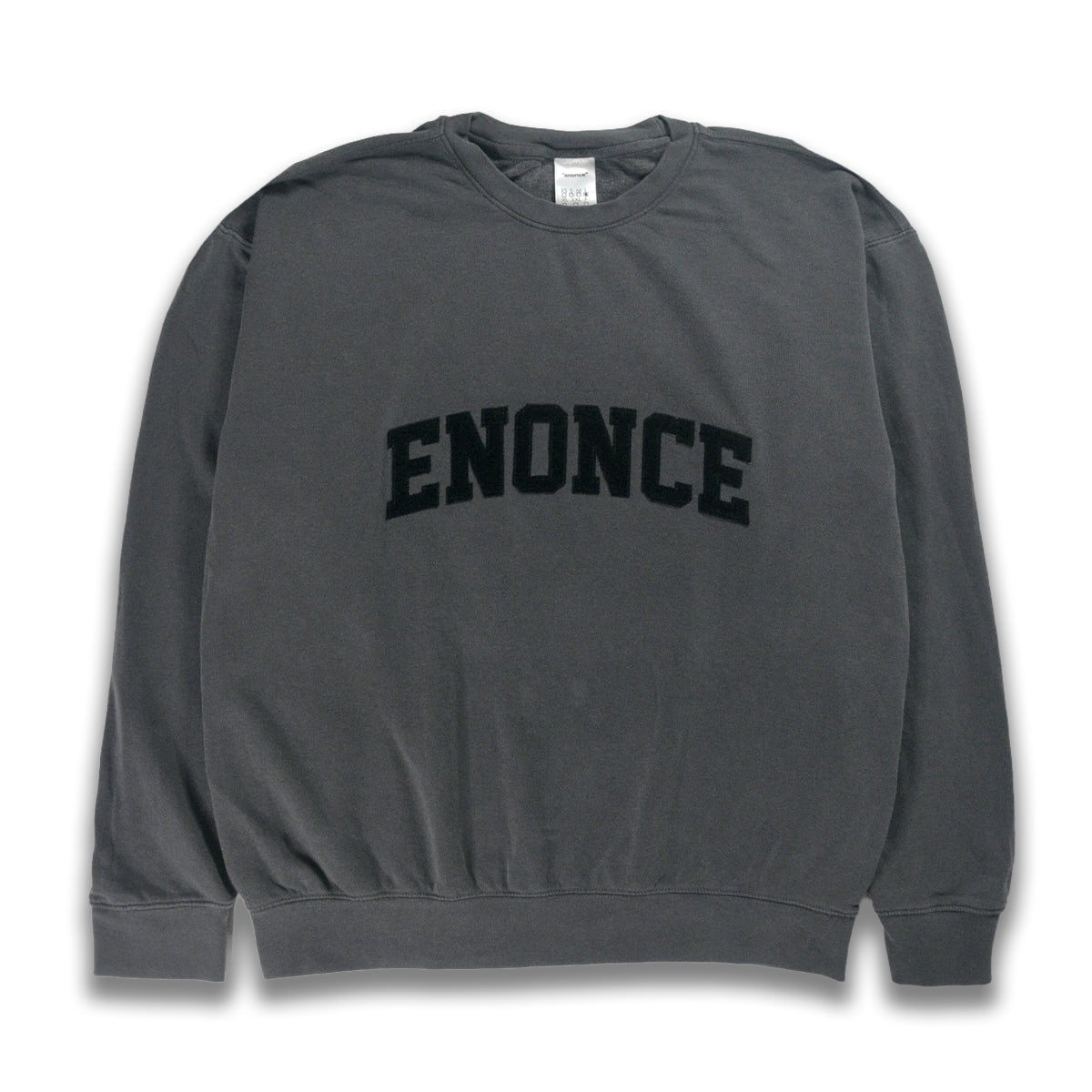 ENONCE-405 / Garment Dyed LOGO SWEAT