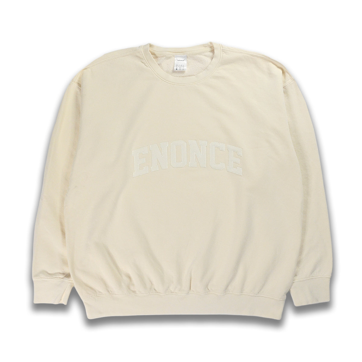 ENONCE-405 / Garment Dyed LOGO SWEAT
