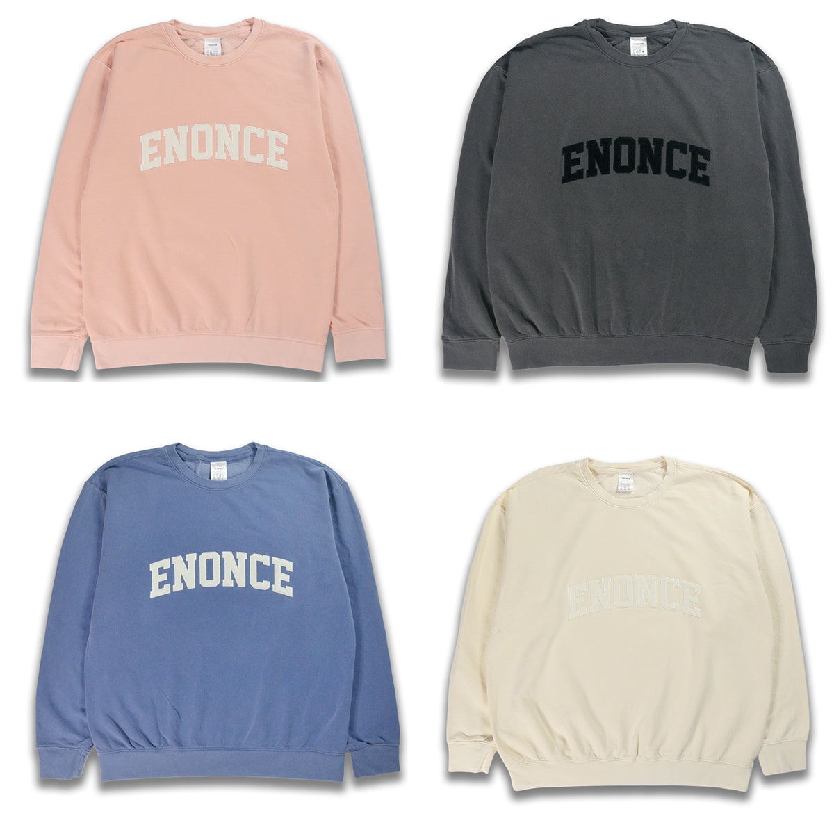 ENONCE-405 / Garment Dyed LOGO SWEAT