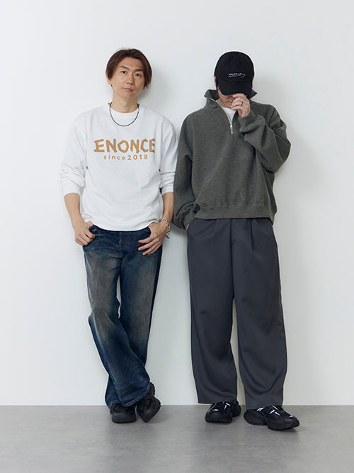 ENONCE-401 / HALF ZIP TECH SWEAT